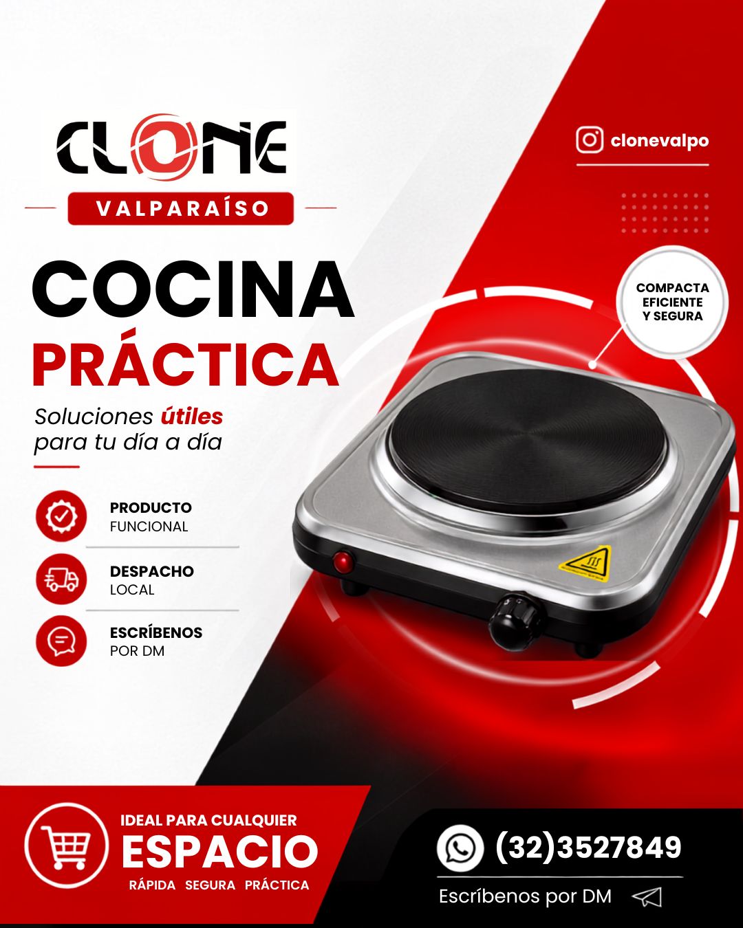 Pieza para redes sobre cocina práctica